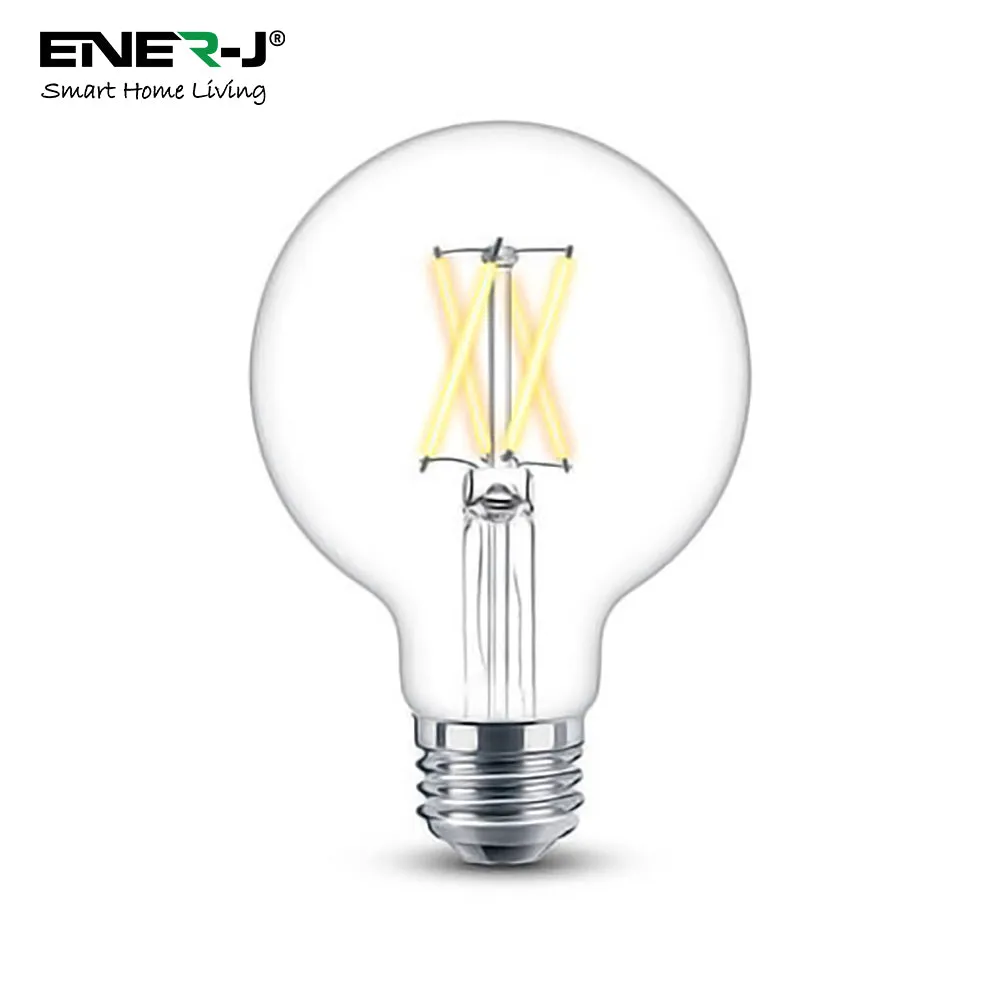 8.5W E27 Edison Screw G95 Smart Dimmable WiFi Filament Lamp, Retro style