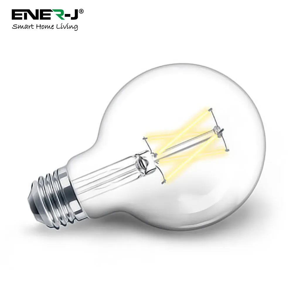 8.5W E27 Edison Screw G95 Smart Dimmable WiFi Filament Lamp, Retro style
