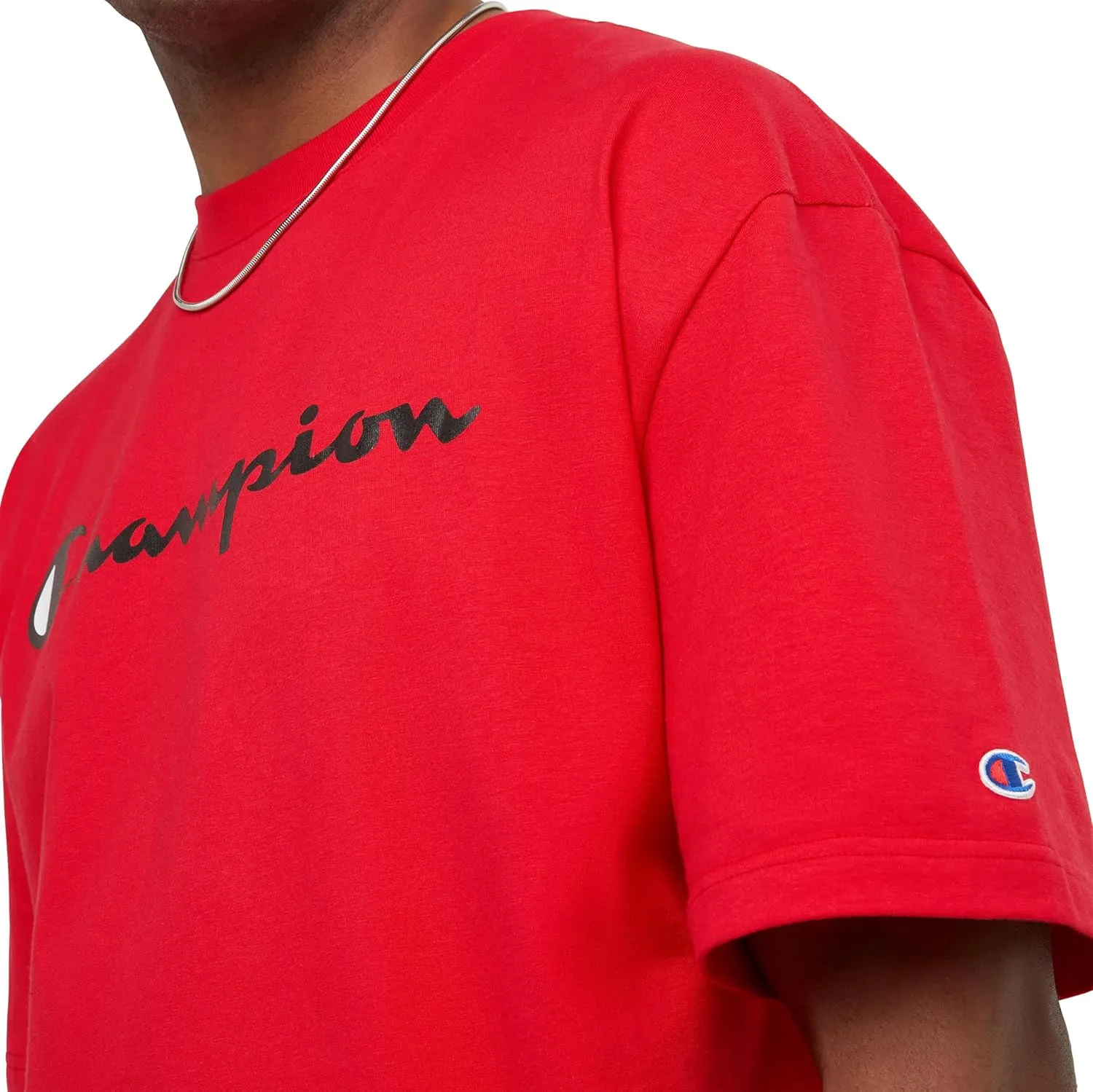 Champion Men's T-Shirt, Classic Graphic T-Shirt, Soft and Comfortable T-Shirts for Men, Script Logo (Reg. or Big & Tall)