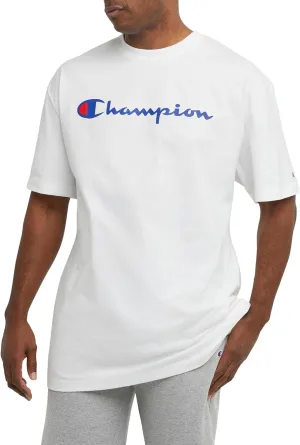Champion Men's T-Shirt, Classic Graphic T-Shirt, Soft and Comfortable T-Shirts for Men, Script Logo (Reg. or Big & Tall)