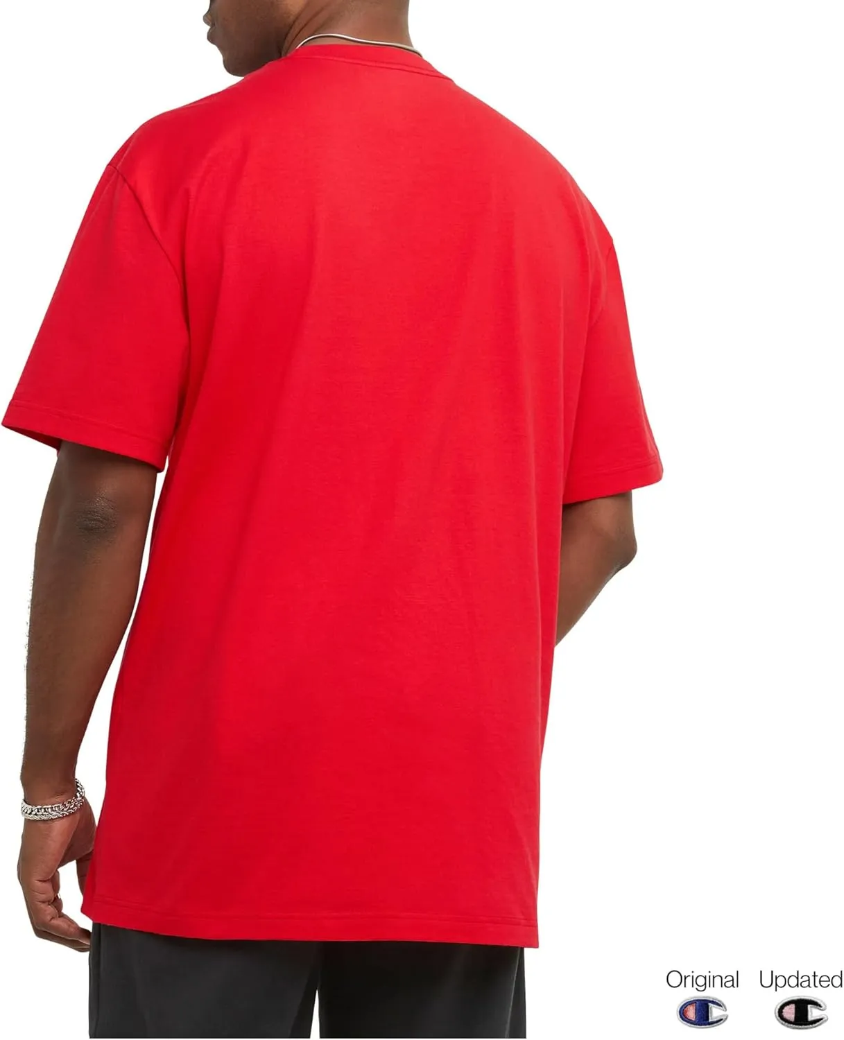 Champion Men's T-Shirt, Classic Graphic T-Shirt, Soft and Comfortable T-Shirts for Men, Script Logo (Reg. or Big & Tall)