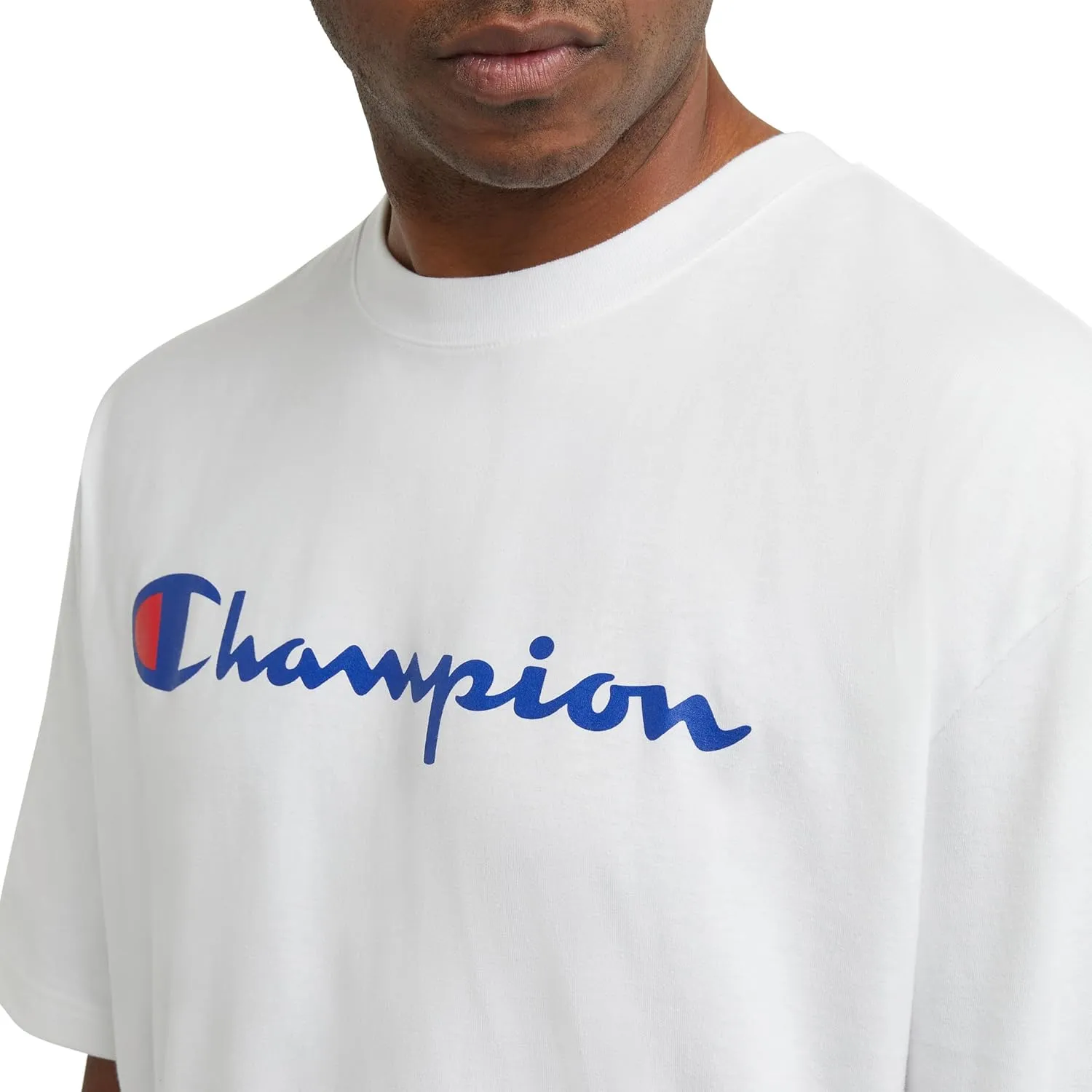 Champion Men's T-Shirt, Classic Graphic T-Shirt, Soft and Comfortable T-Shirts for Men, Script Logo (Reg. or Big & Tall)