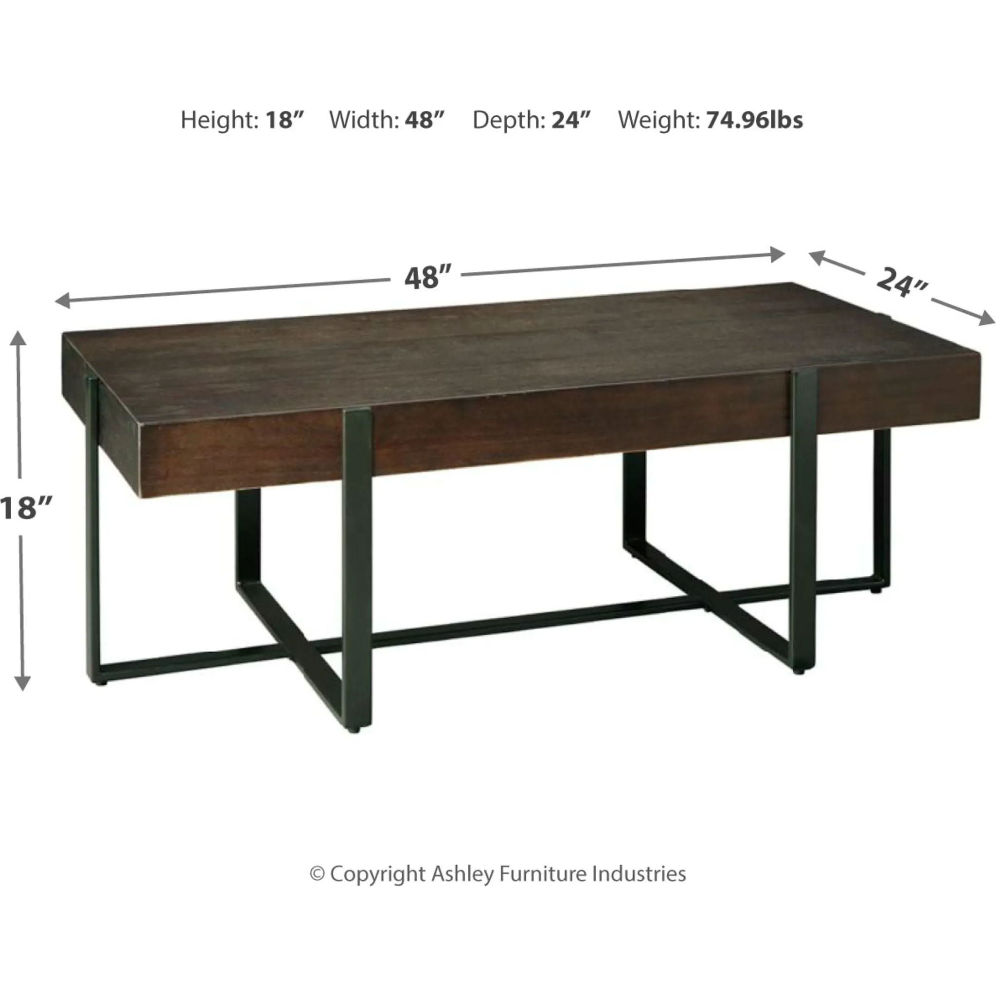 Drewing Rectangle Cocktail Table