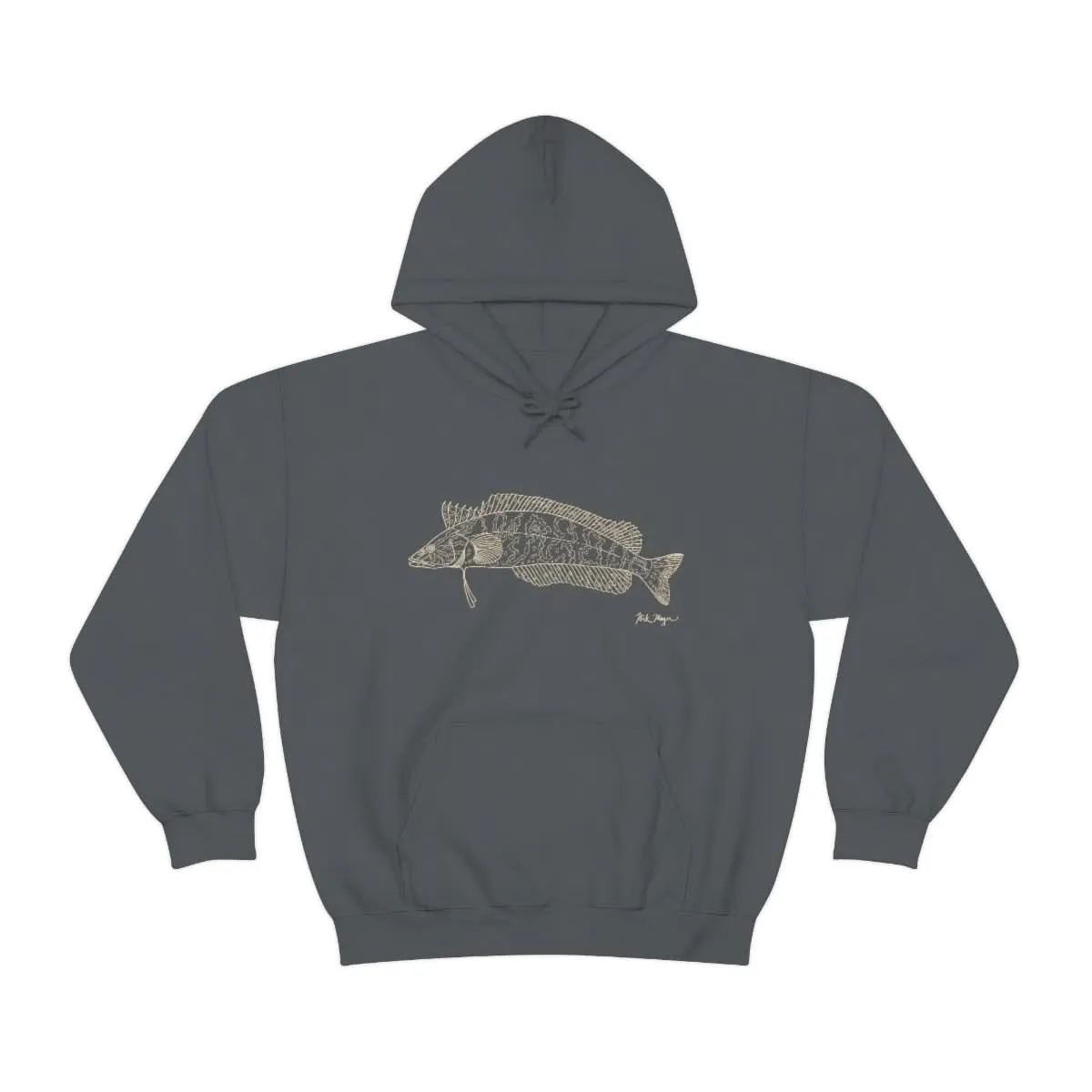 Giant Kelpfish Drawing Warm Hoodie