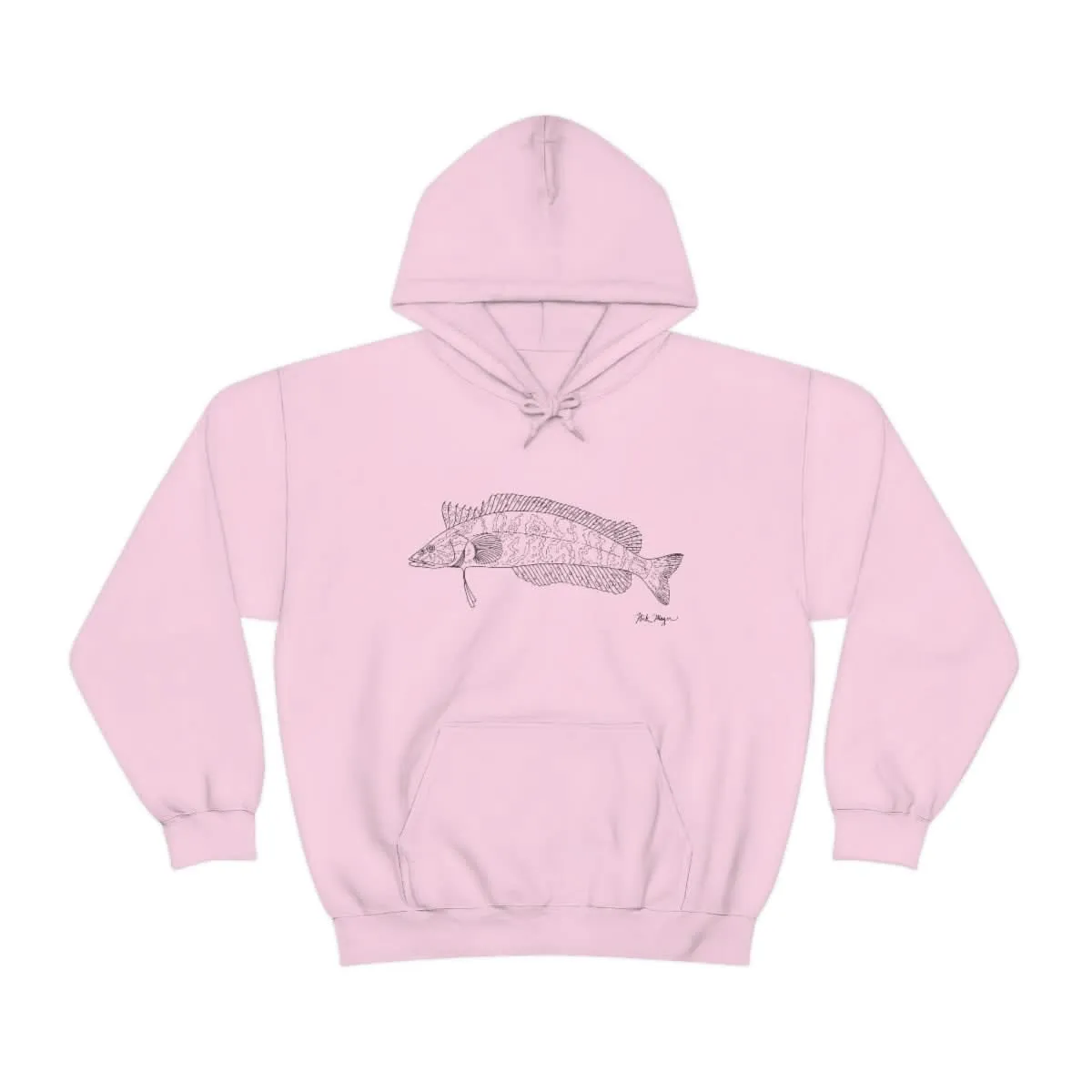 Giant Kelpfish Drawing Warm Hoodie