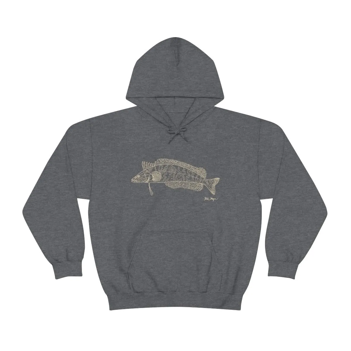 Giant Kelpfish Drawing Warm Hoodie