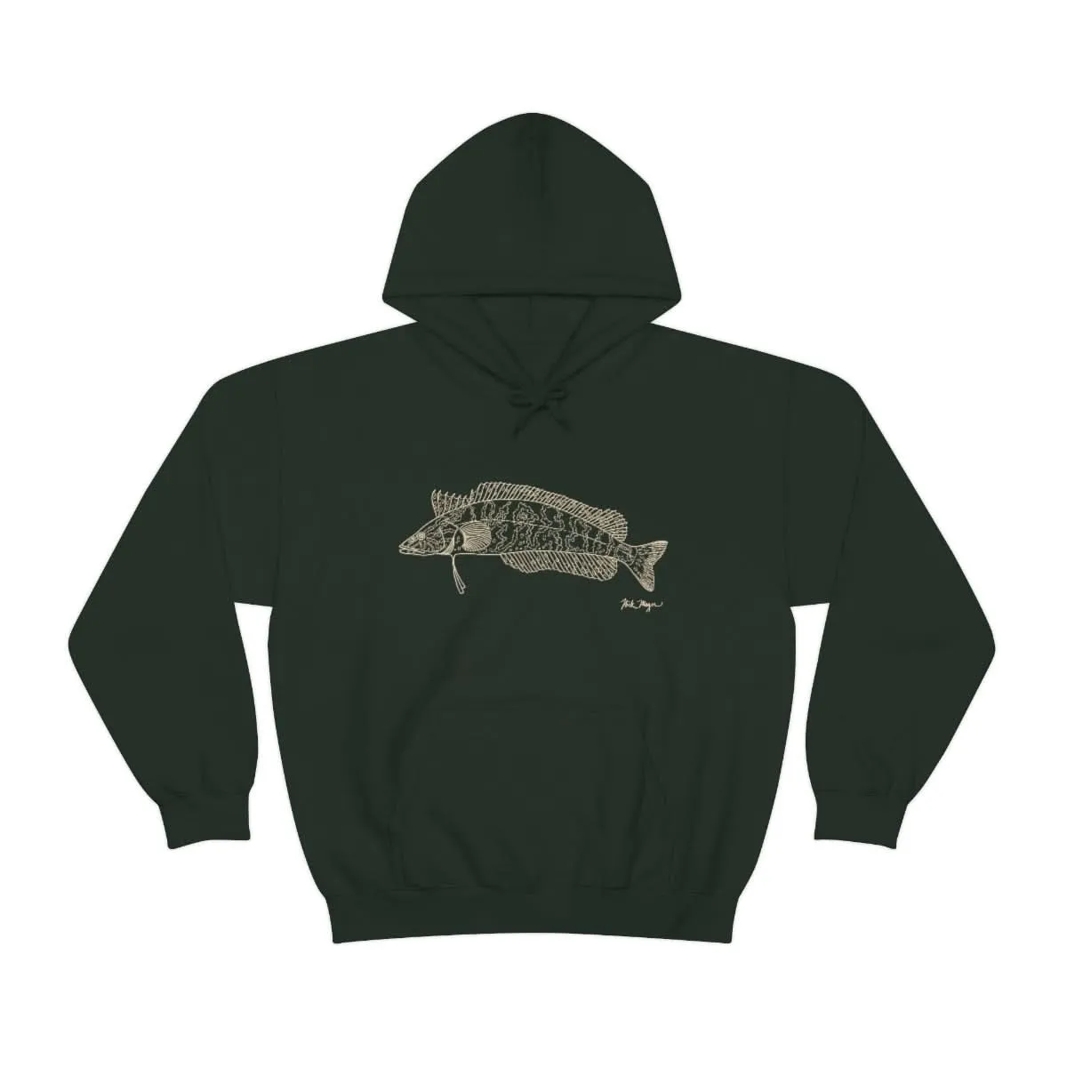 Giant Kelpfish Drawing Warm Hoodie