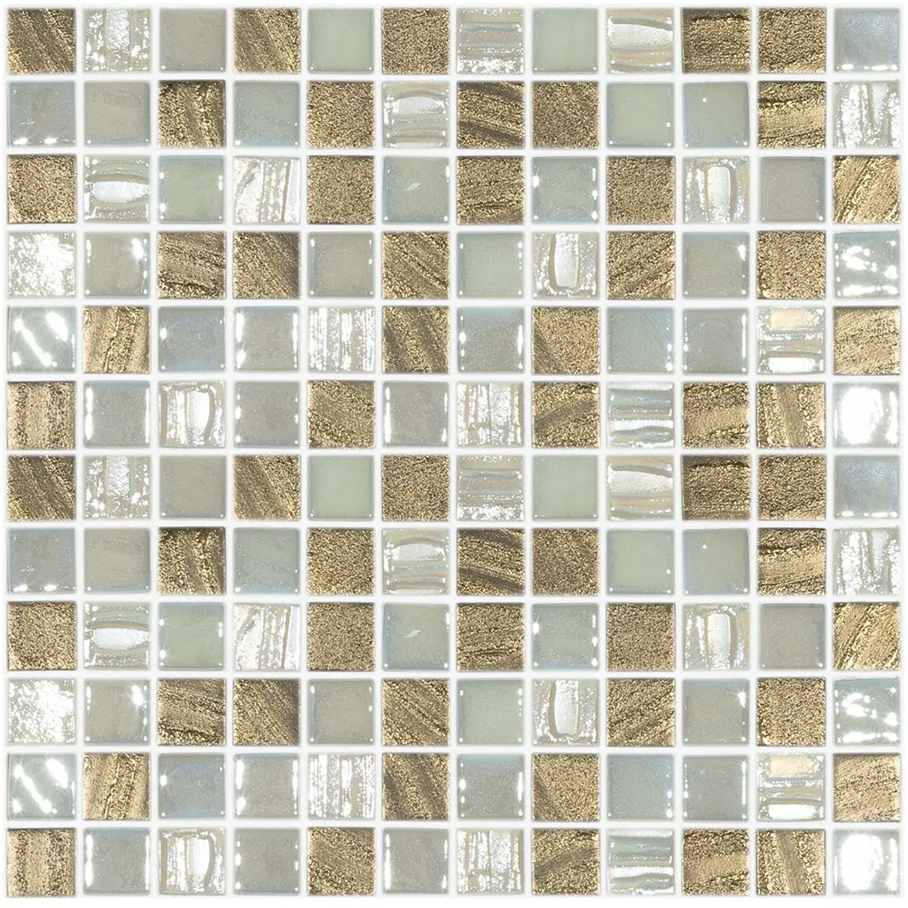 Light Blend, 1" x 1" - Glass Tile