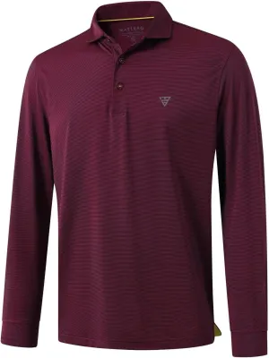 M MAELREG Short and Long Sleeve Polo Shirts for Men Dry Fit Performance Moisture Wicking Sport Pin Striped Mens Golf Shirts