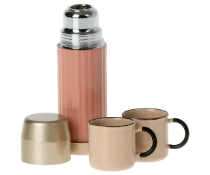 Maileg Thermos and Cups - Soft Coral