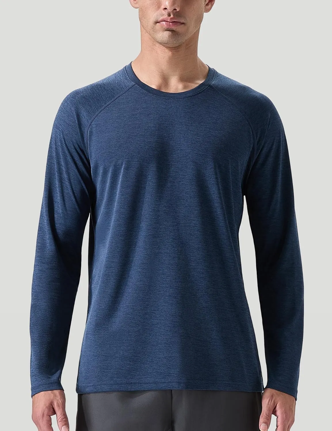 Men's Active Casual Long Sleeve Shirts Lightweight Dry Fit Workout Running Athletic Comfortable T-Shirts