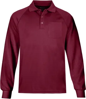 MOHEEN Men's Pique Polo Shirts Dry Fit UPF 50  Long Sleeve Golf Shirt Big and Tall M-6XL