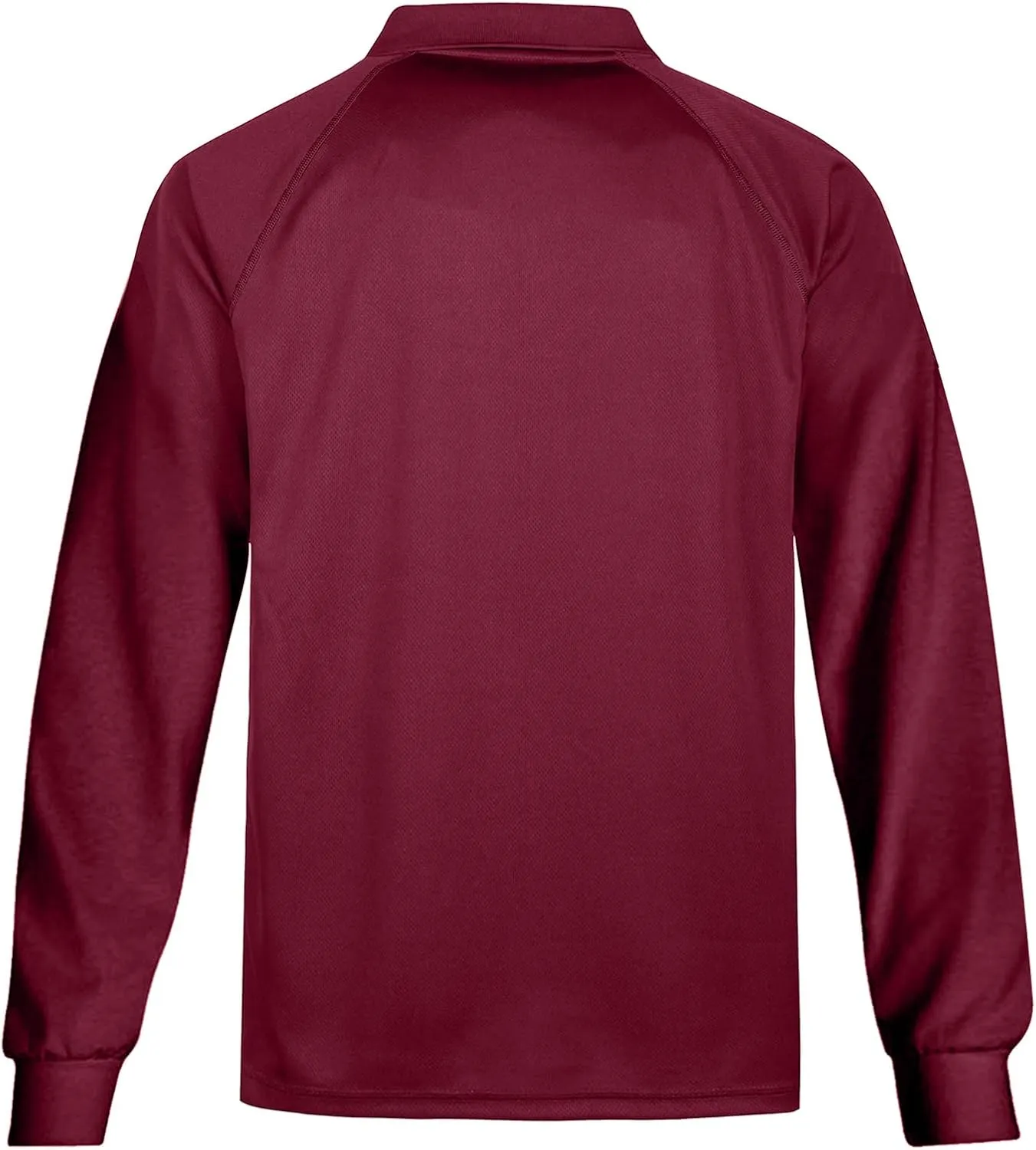 MOHEEN Men's Pique Polo Shirts Dry Fit UPF 50  Long Sleeve Golf Shirt Big and Tall M-6XL