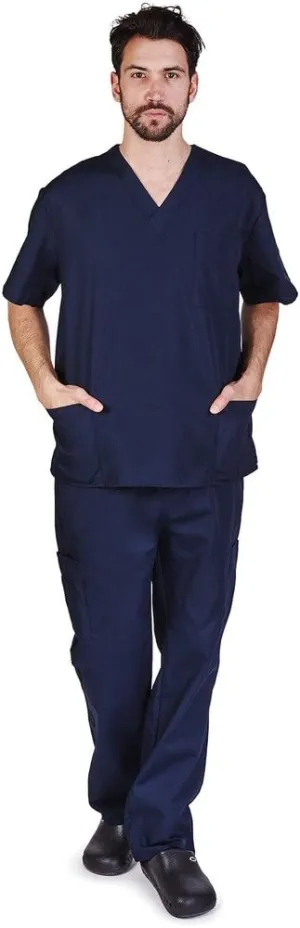 Natural Uniforms Comfortable Fit Men's Workwear Uniform 8 Pocket Top and Pant Set