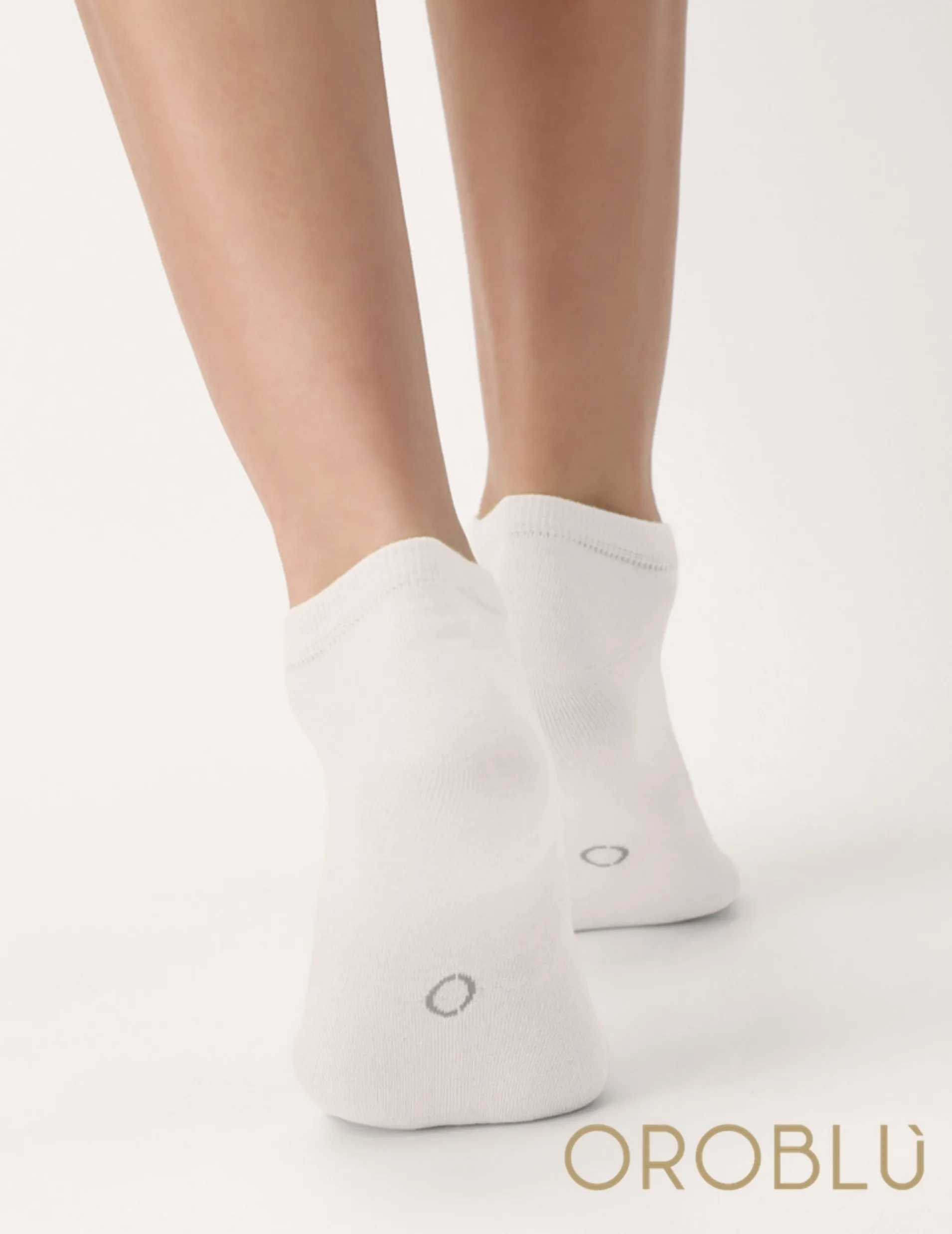 Oroblu Sale Bio Cotton Sneaker Socks White VOBC67425