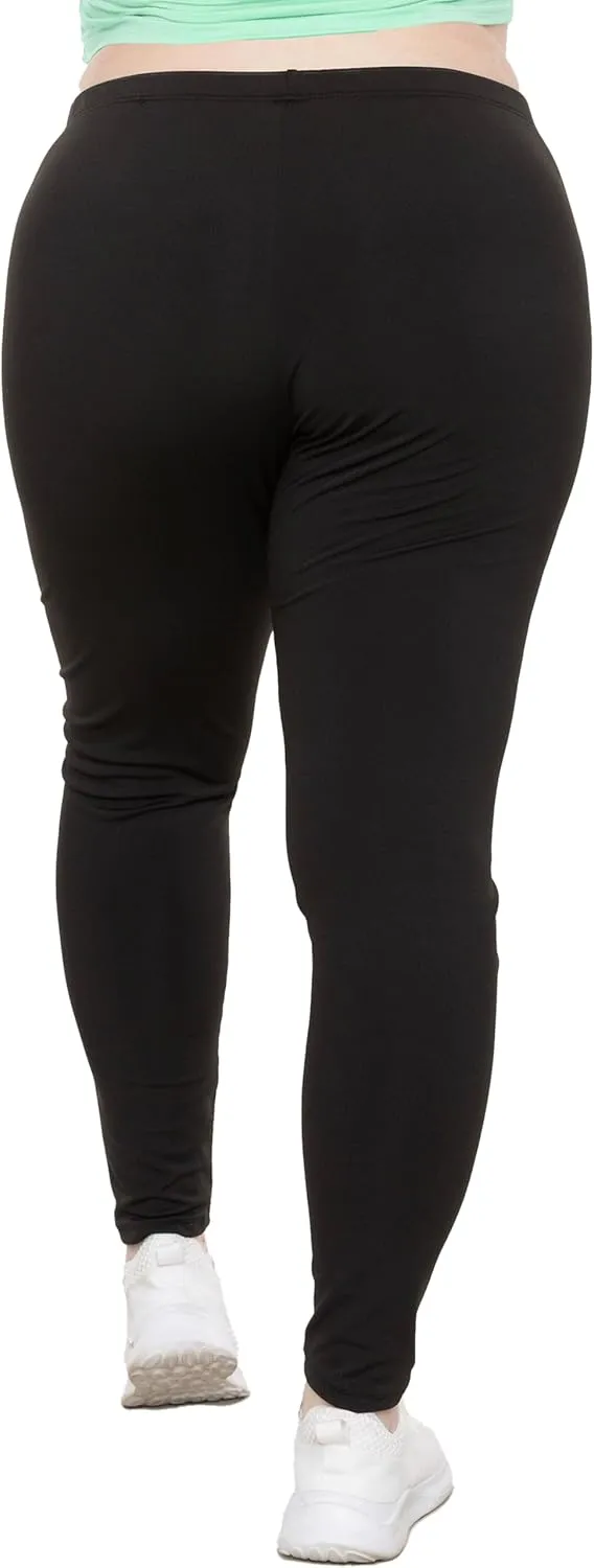 STRETCH IS COMFORT Women's and Plus Size Oh So Soft Full and Knee Length Leggings | Basic Essentials | Small to 7X