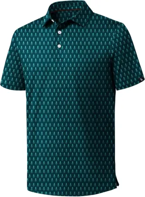 ZITY Golf Shirts for Men Short Sleeve Print Polo Shirt Moisture Wicking Regular Fit Casual Beach Polo